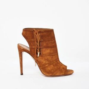 Aquazzura Tan Suede Bootie Size 36